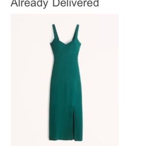 Corset midi sweater dress